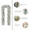 Set of 4 6ft Christmas Garlands, with Warm White LED Lights and Timer, Three Function